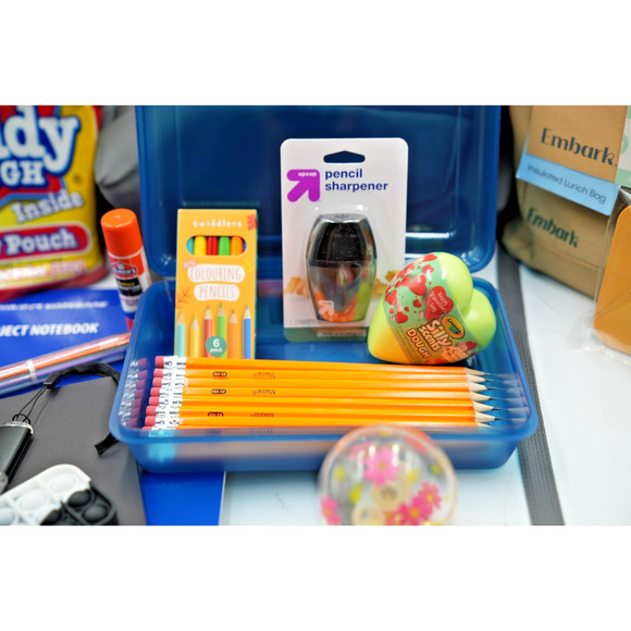 All in Motion Gray Backpack + Ember Tan Lunchbox Back-to-School Supply‎ Kit - Picture 4 of 16